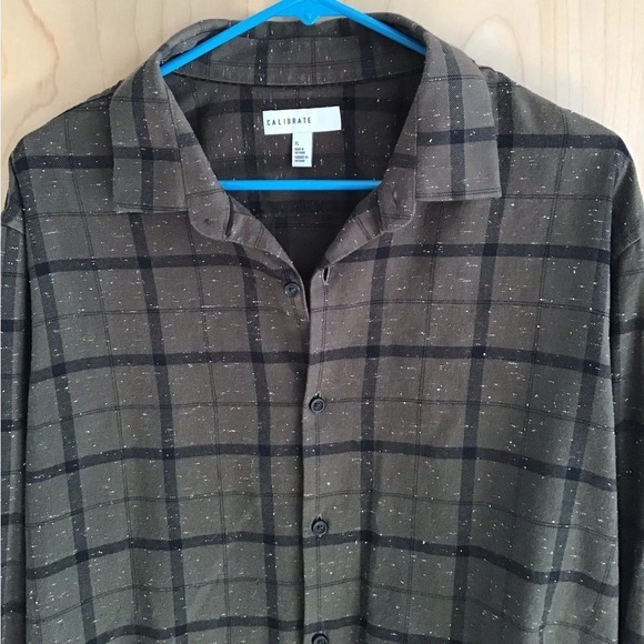 Calibrate Long Sleeve flannel - Green - XL - Picture 1 of 7